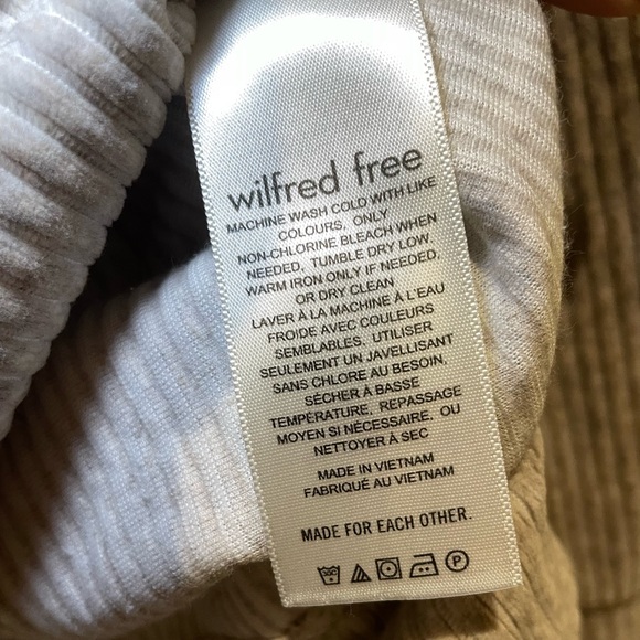 Aritzia Wilfred Free Emery Sweater Heather Oatmeal Sz S - Picture 4 of 5